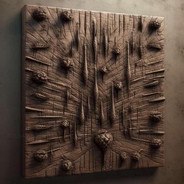 Patterns and decorations stl inch nails 4 3d model